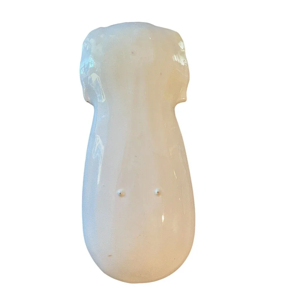 Unique Farmhouse Kitchen Style Vintage Celery Shaped Ceramic Spoon Rest / Tray